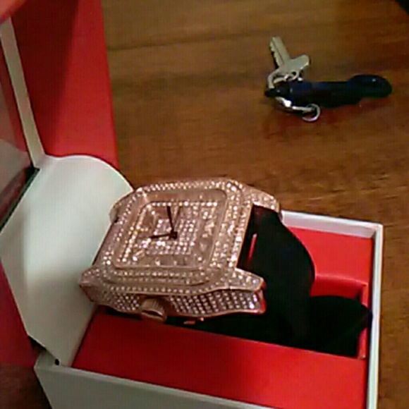 Fully Iced out Vvs diamonds watch